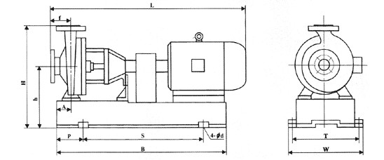IHF型襯氟塑料離心泵,襯氟離心泵規(guī)格，襯氟離心泵價格，襯氟離心泵廠家